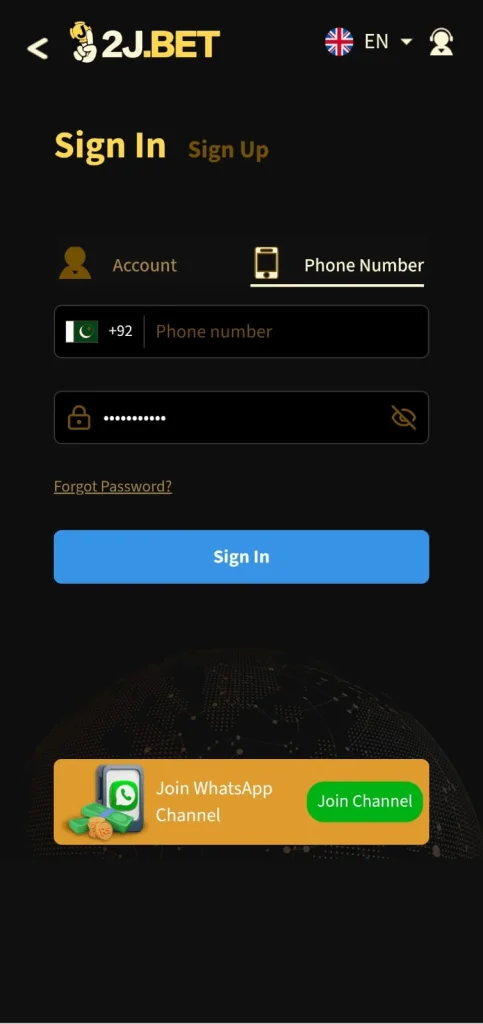2j Bet Game Login