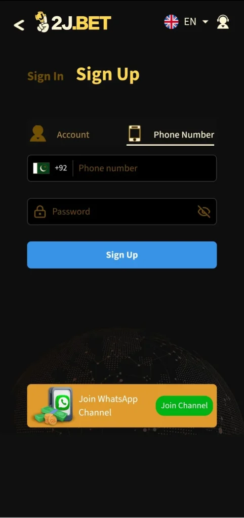 2j Bet Game Register